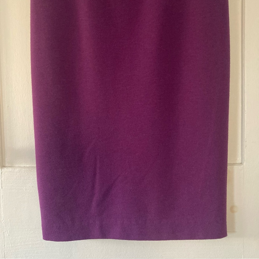 Adrianna Papell Black Halo Jackie O Purple Asymmetrical Sheath Dress - Picture 5 of 15